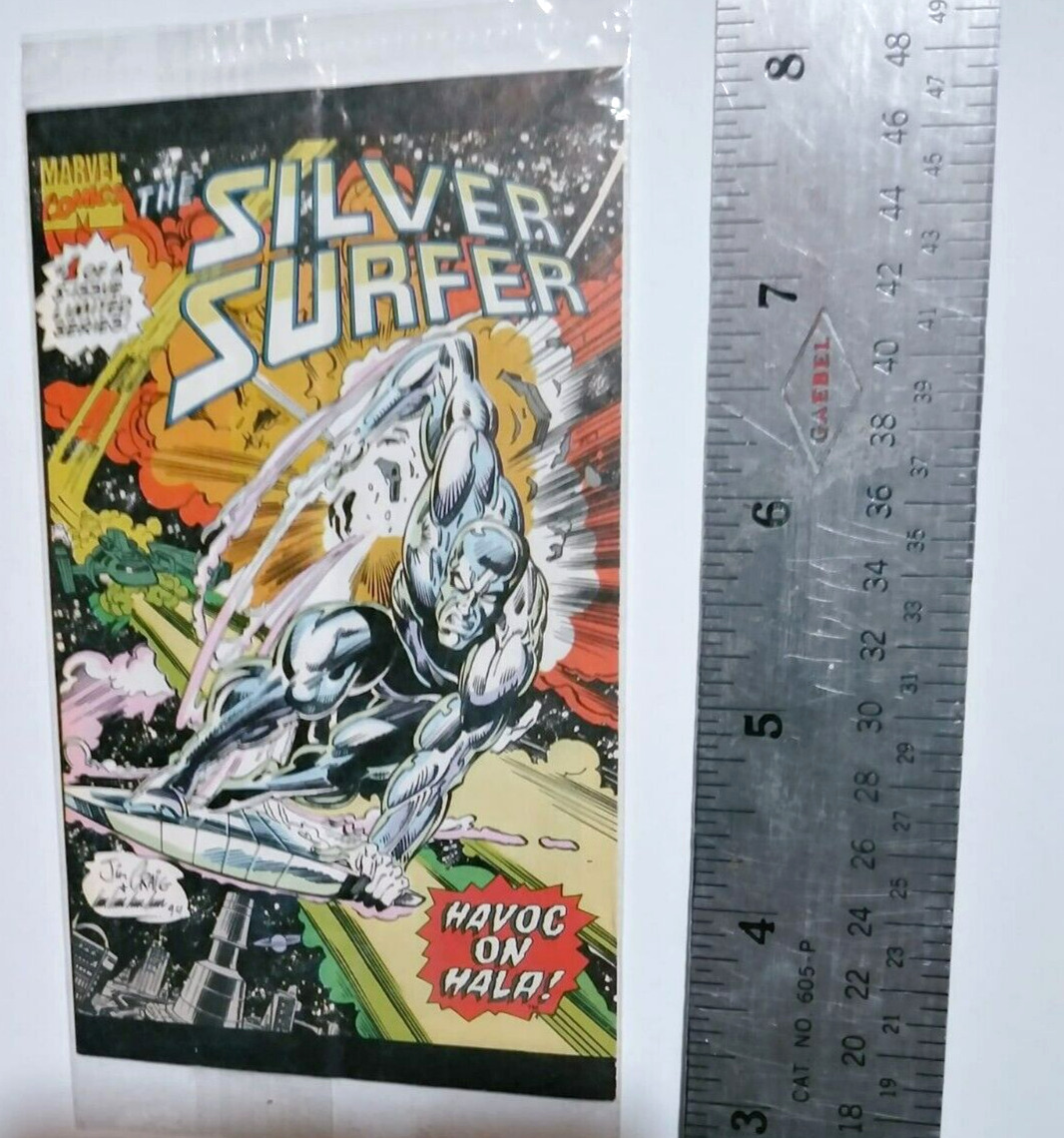 1994 MINI-COMIC SILVER SURFER #1 OF 5 MARVEL comics from a DRAKES SNACK box