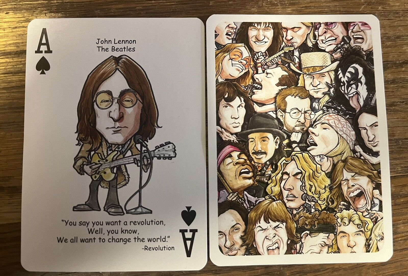 2012 Hero Decks Presents Rock 'n Roll Playing Card John Lennon The Beatles