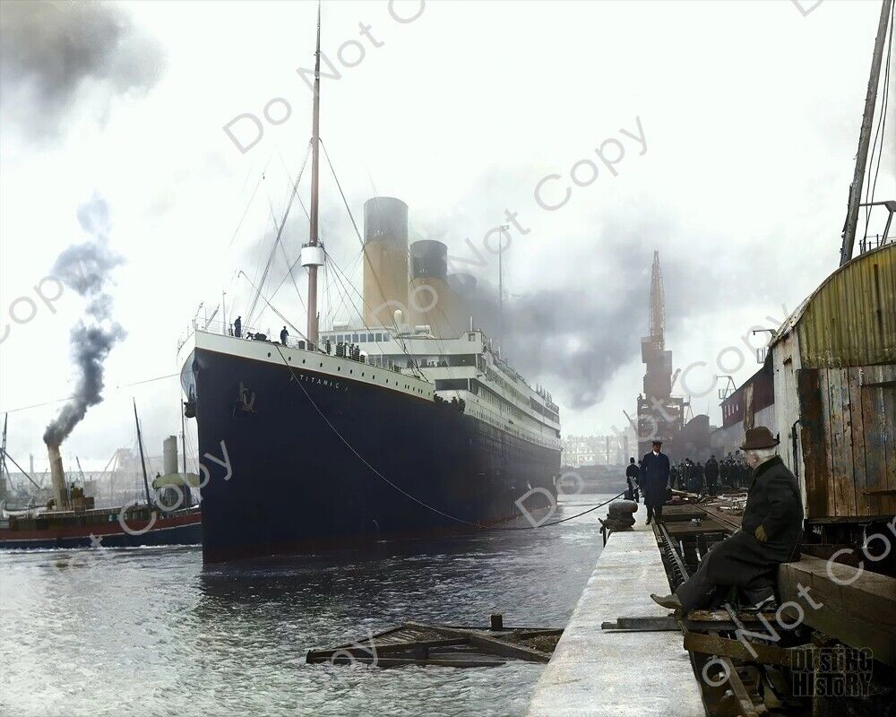 8x10 RMS Titanic GLOSSY PHOTO photograph picture 1912 ship boat sinking