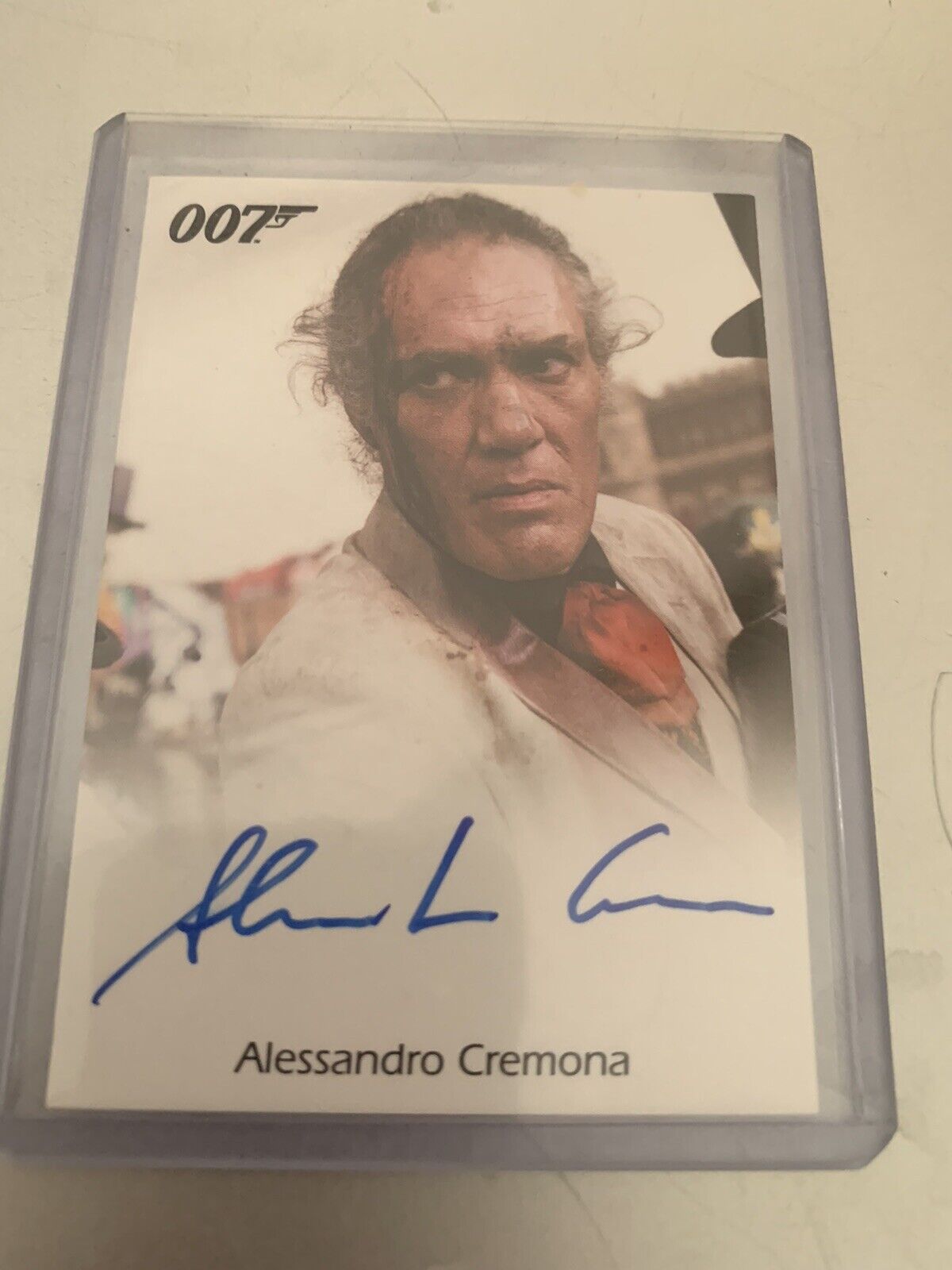 Full bleed Alessandro Cremona James Bond autograph trading card Rittenhouse