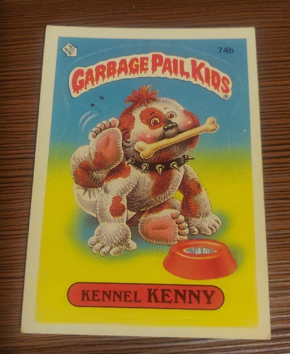 Rare 74b one * Kennel Kenny Glossy GPK 1985 Topps Garbage Pail Kids Series 2 OS2
