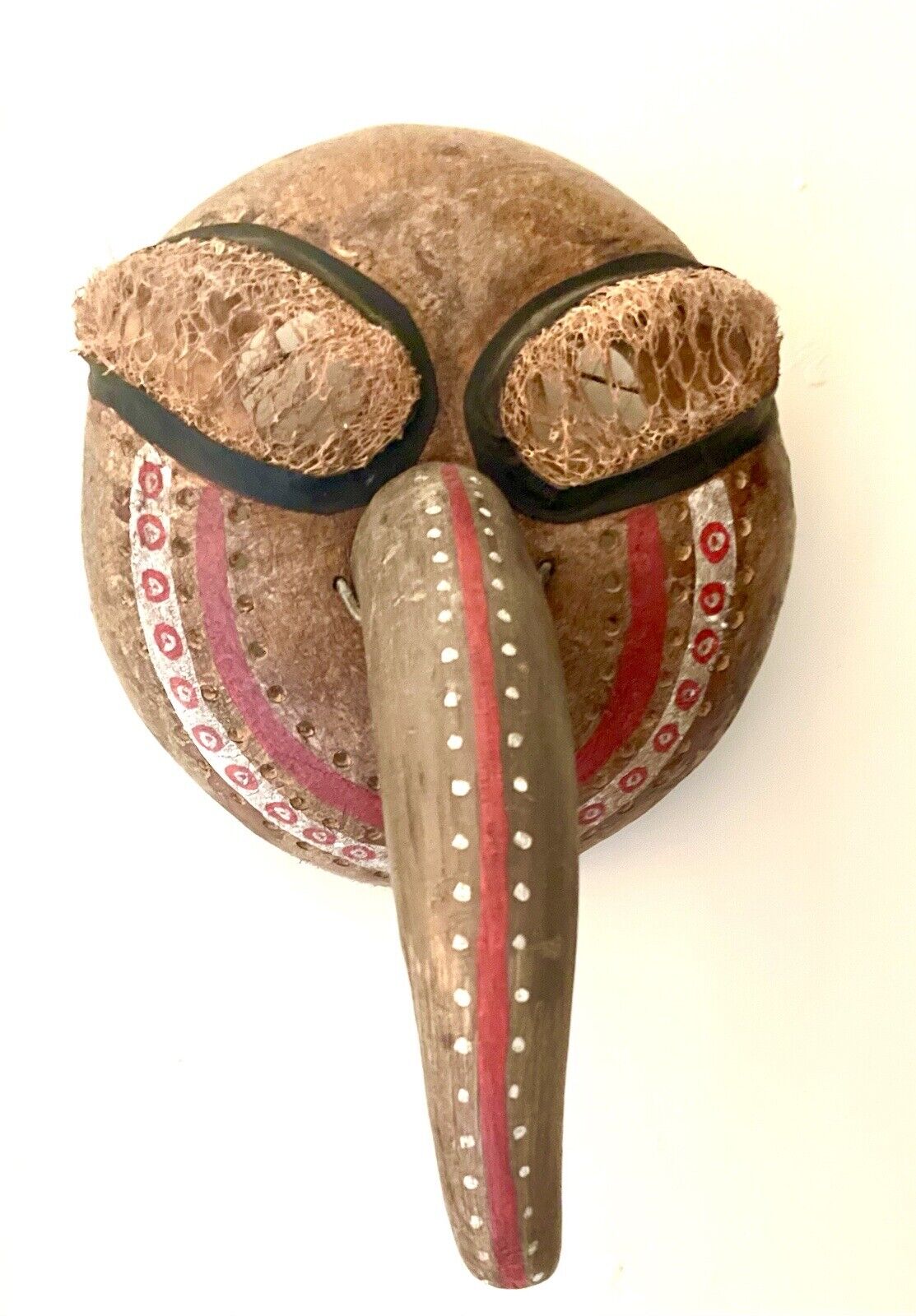 Gourd Mask By Mexican Folk Artist Roberto Macias