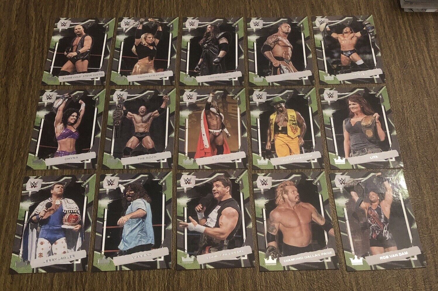 2023 WWE Chronicles King Royalty Complete Set 1-15 The Rock, Undertaker,lot Of15