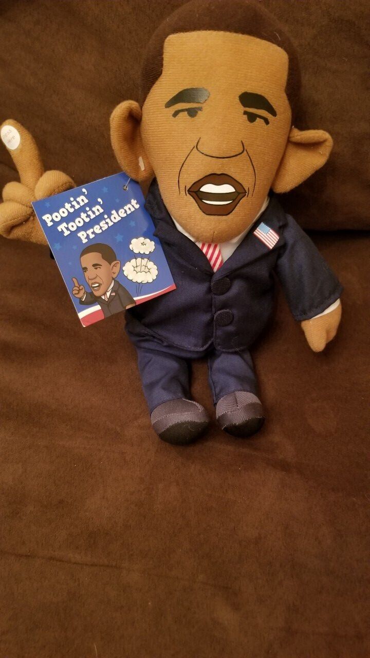 Vintage Rare President Barack Obama Plush Rootin Tootin President Talking Doll