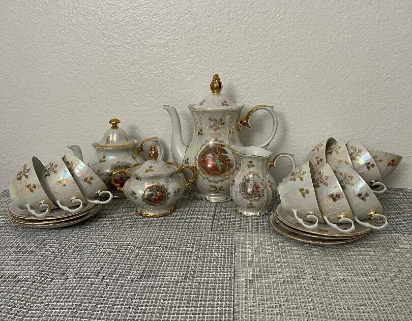 Kahla Germany Porcelain Madonna Design Tea Set for Ten