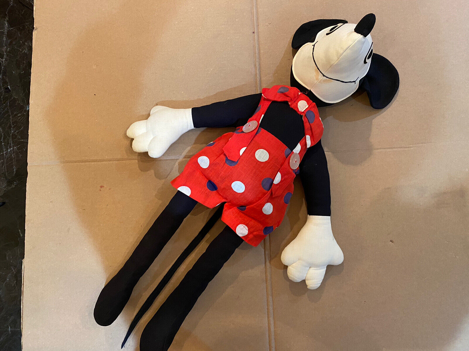 RARE VINTAGE MICKEY MOUSE LARGE 28 “ RAT FACE DOLL