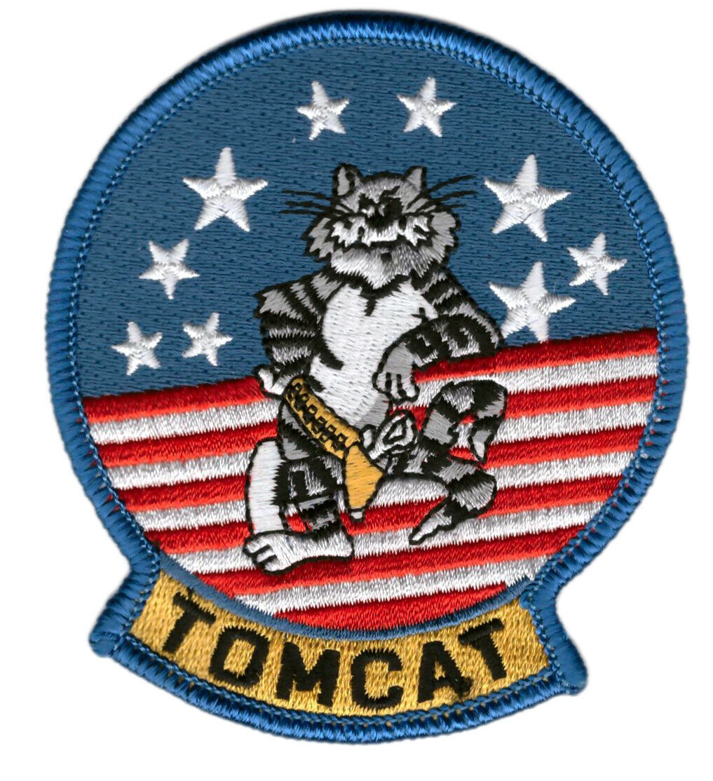 TOMCAT Top Gun Movie F-14 Fighter Squadron Patch for VELCRO® BRAND Hook Fastener