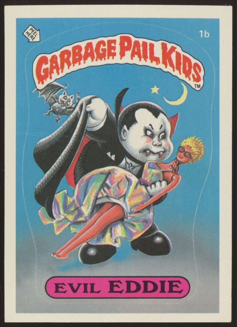 1985 Topps Garbage Pail Kids Series 1 Evil Eddie #1b Matte NM Near Mint