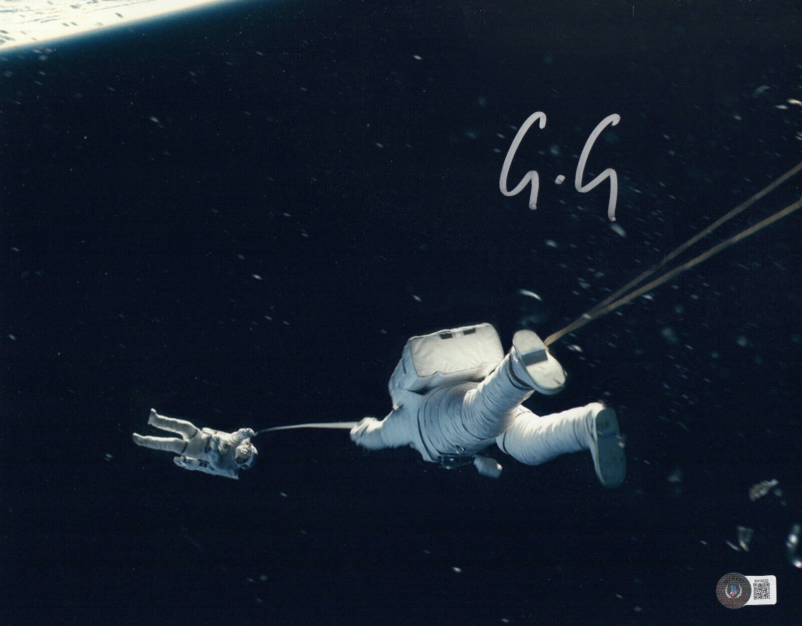 GEORGE CLOONEY SIGNED AUTOGRAPH GRAVITY 11X14 PHOTO BECKETT BAS