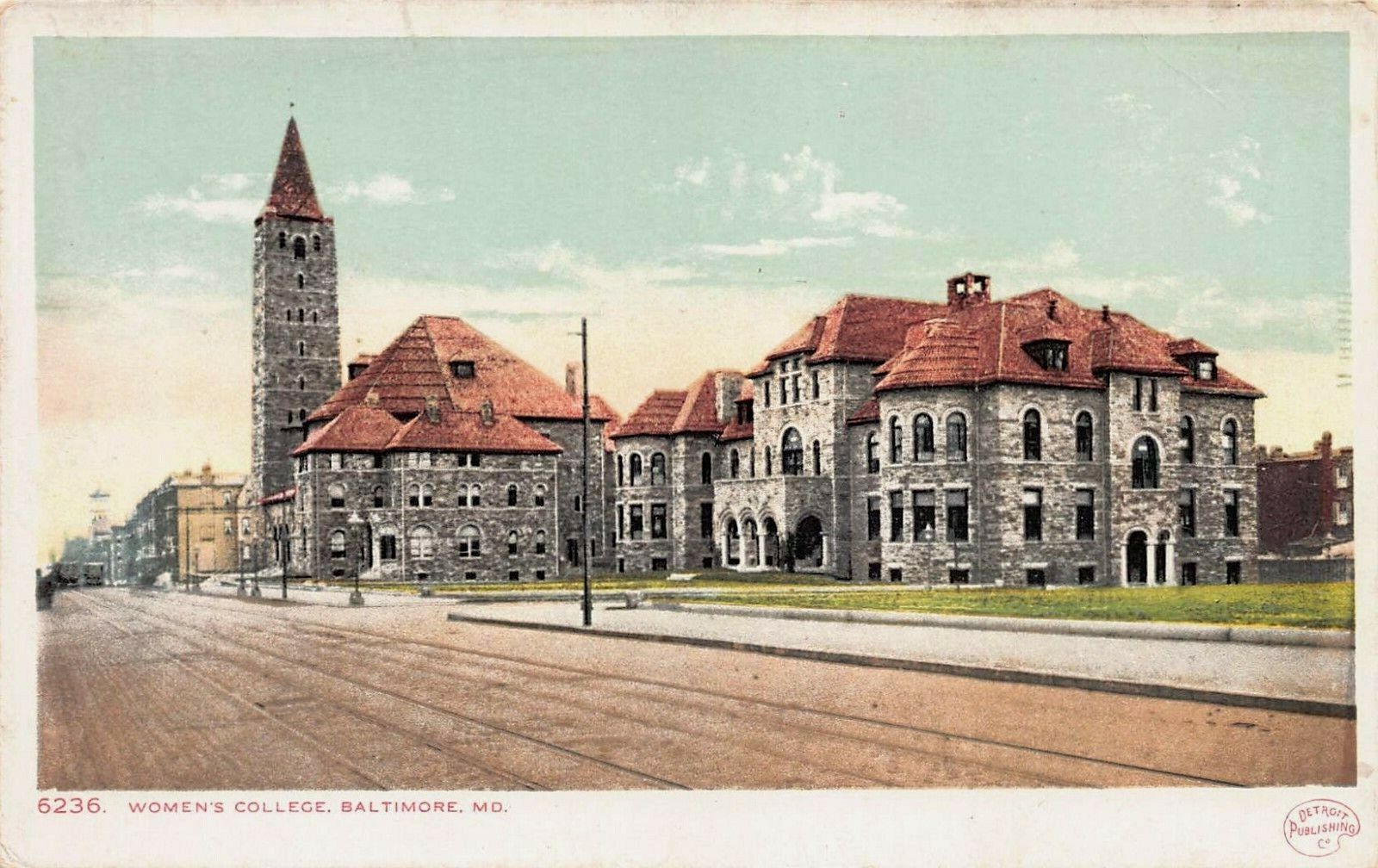 Women\'s College, Baltimore, MD., Early Postcard, Unused, Detroit Publishing Co.