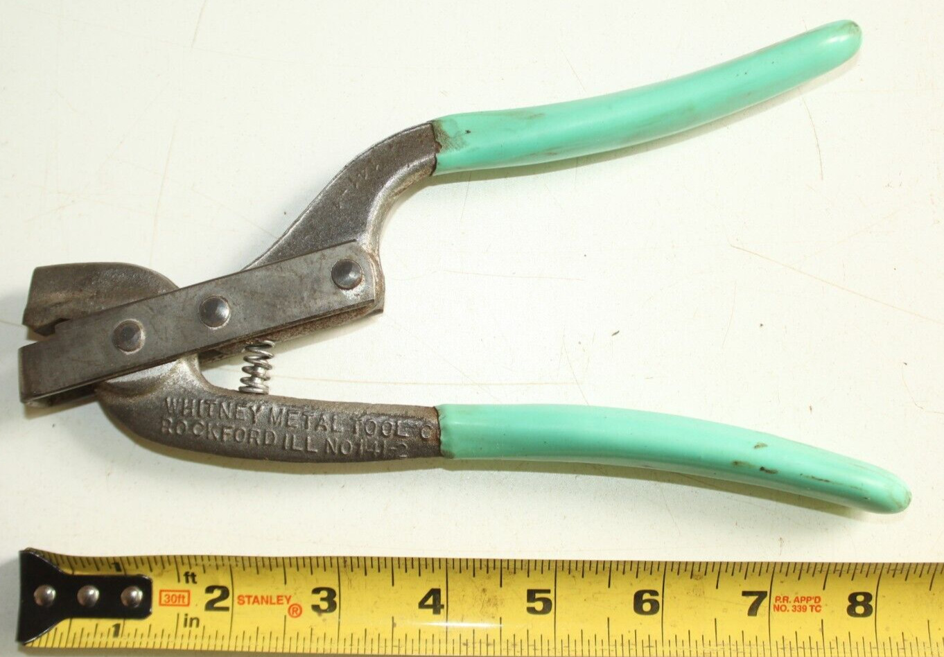 m) Vintage Whitney Metal Tool Co. No.141-2 Metalworking Tool PAT 2224226