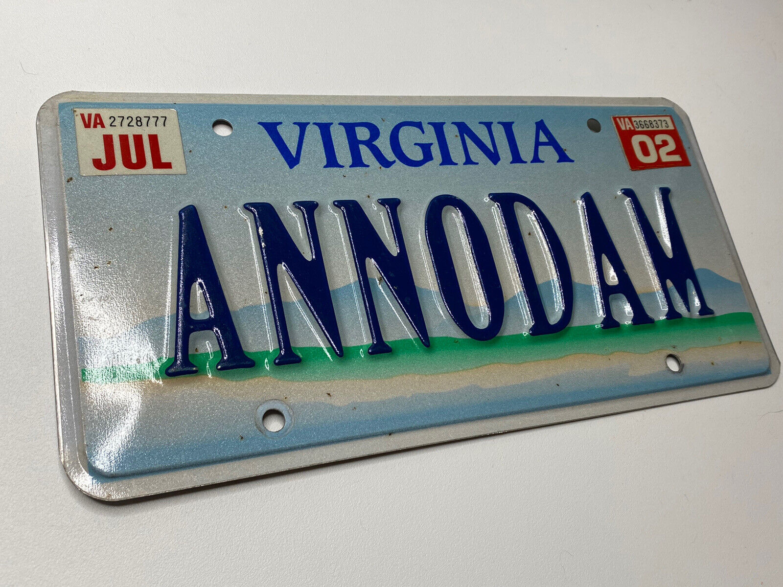 Virginia 2002 Vanity License Plate ANNODAM (MADONNA backward) Celebrity Pop Icon