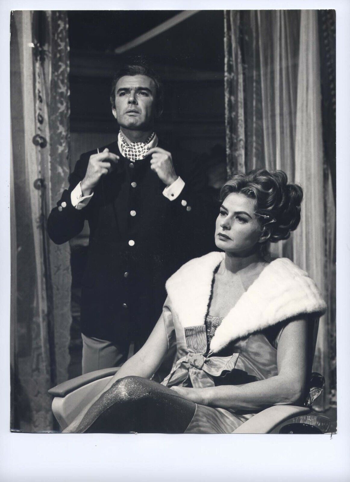 Ingrid Bergman 1965 The Visit 8x10.25 Original ON SET Candid Giorgio di Roma DBW