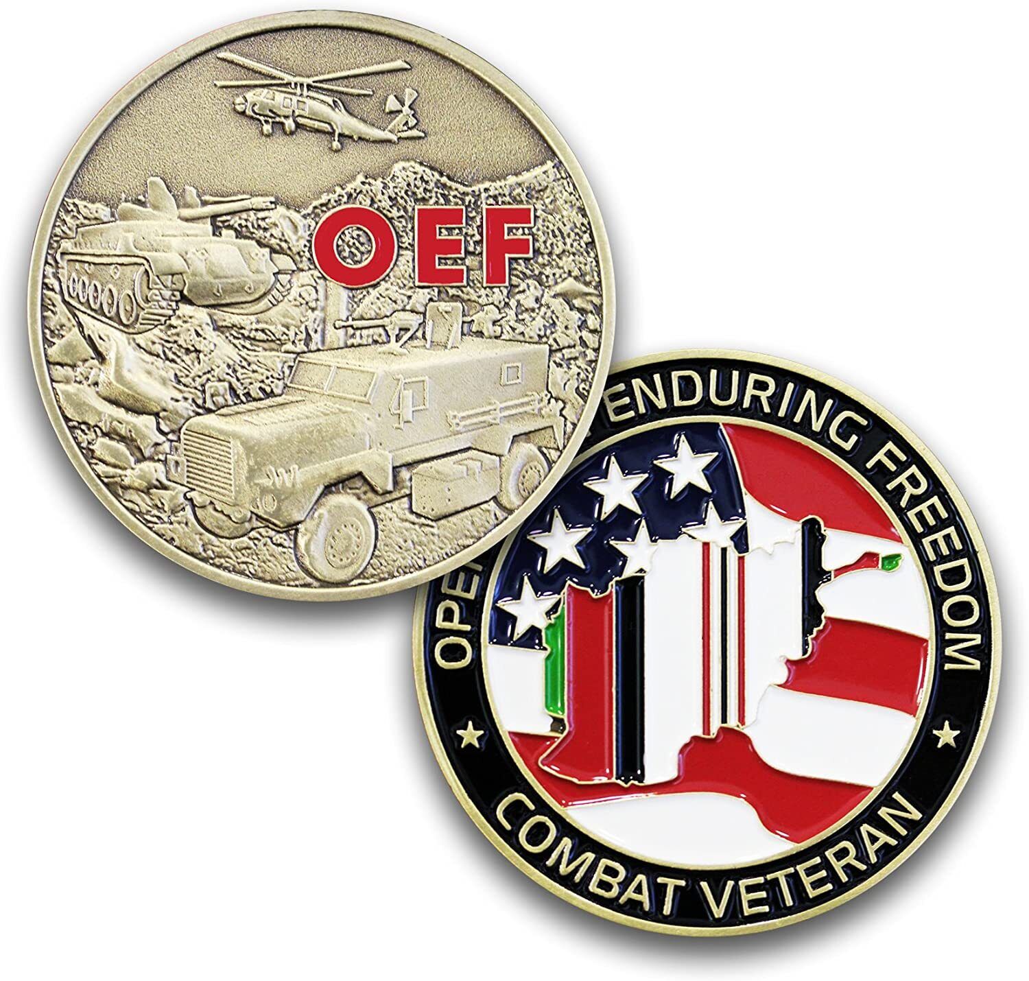 Operation Enduring Freedom OEF Combat Veteran Challenge Coin