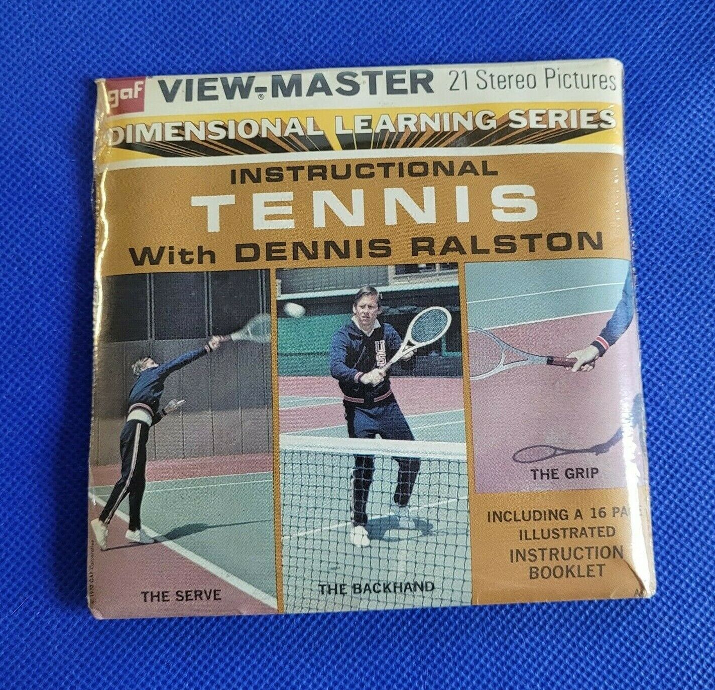 SEALED B954 Instructional Tennis Dennis Ralston Sports view-master Reels Packet