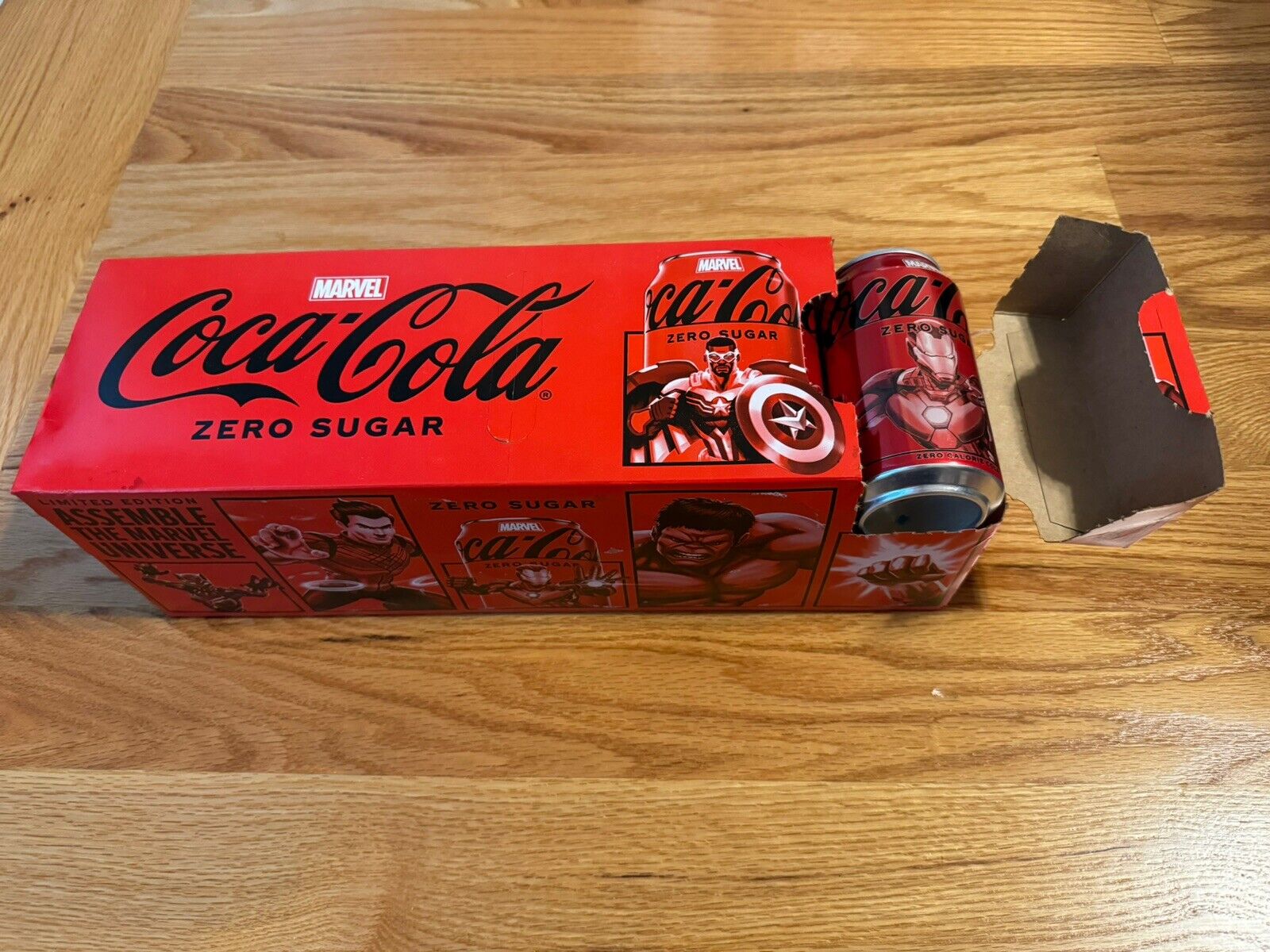 Lot of 12 Marvel Coca Cola Zero Sugar Iron Man Cans Ironman UNOPENED Collectors