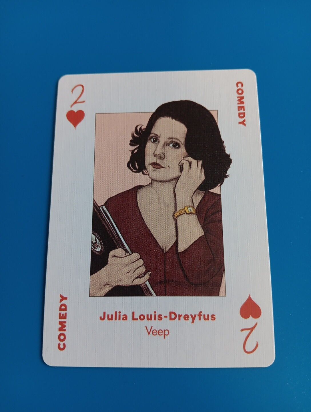 Julia Louis - Dryfus Veep Seinfeld Two Of Hearts Playing Card