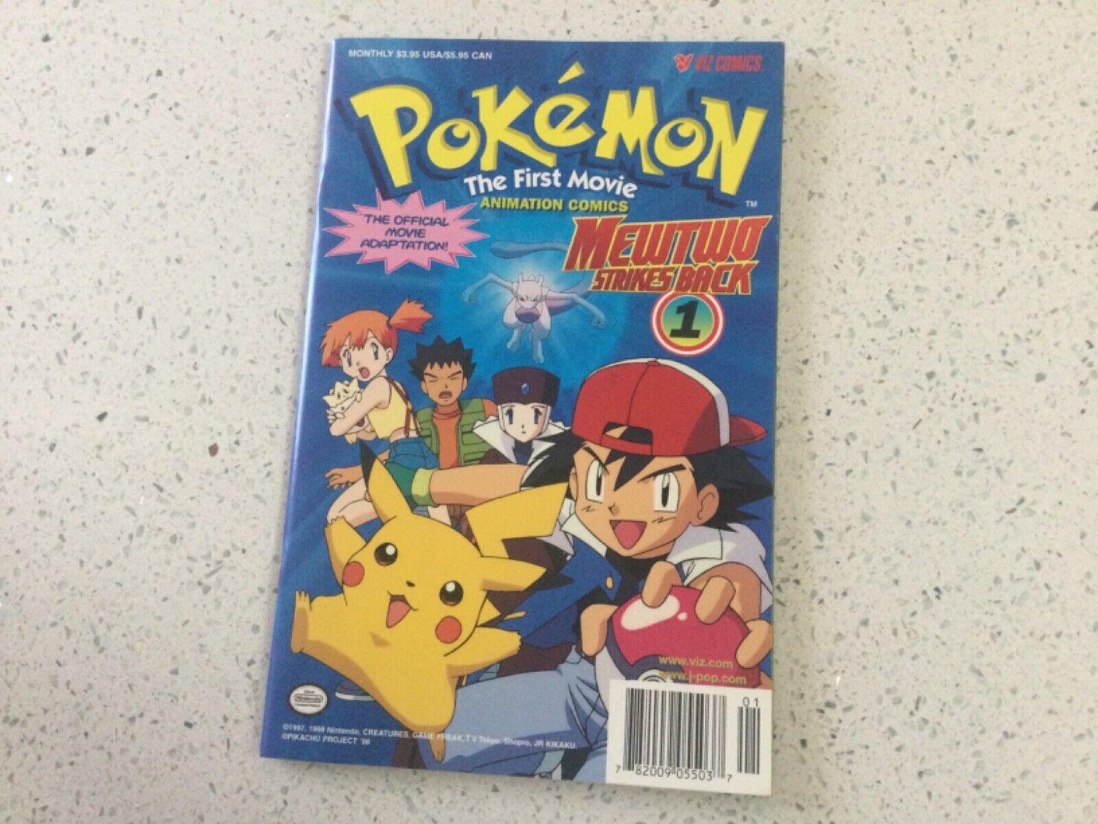 Pokemon The First Movie Mewtwo Strikes Back #1, Viz Comics, 1998