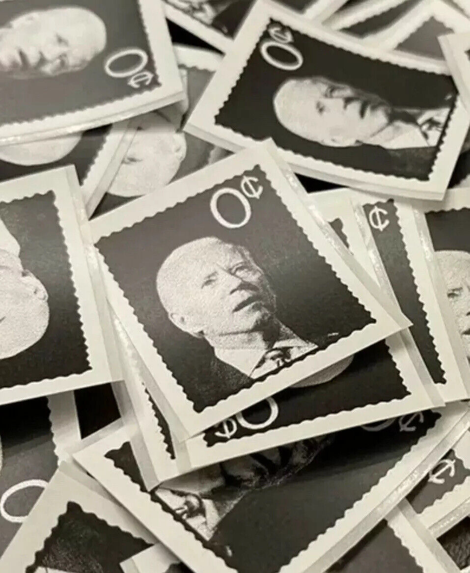 Joe Biden Stamps “Zero Cent” Stickers (50 Stickers) FJB LGB Lets Go Brandon