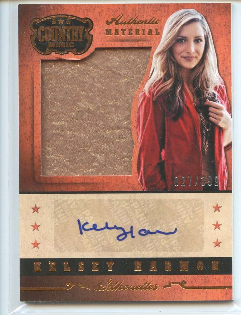 Kelsey Harmon Jersey Patch Auto /399 2014 Panini Country Music Silhouette Relic