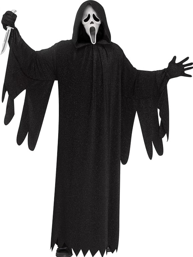 Scream Ghost Face 25th Anniversary Sparkle Costume Adult Sized Fun World