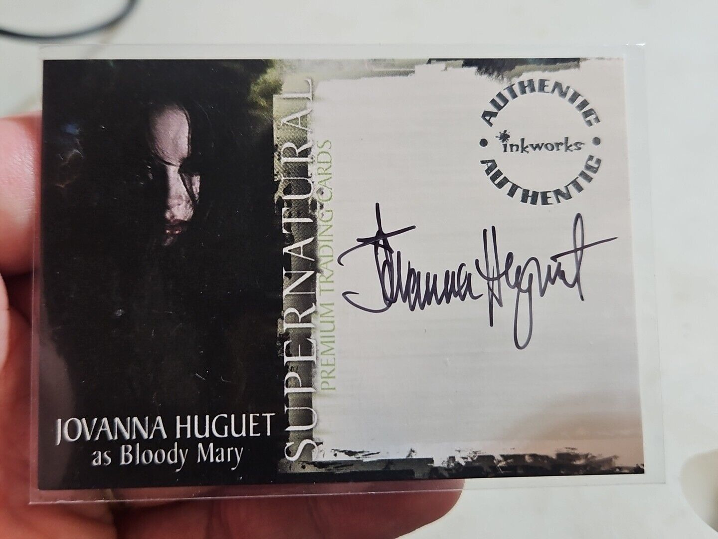 2006 Inkworks Supernatural Season 1 Jovanna Huguet as Bloody Mary #A-8 Auto