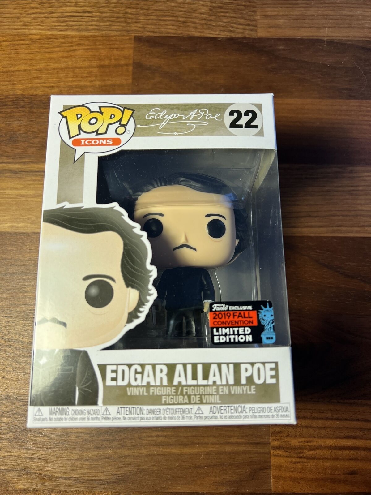 Pop Funko #22 Edgar Allan Poe Fall Convention Exclusive