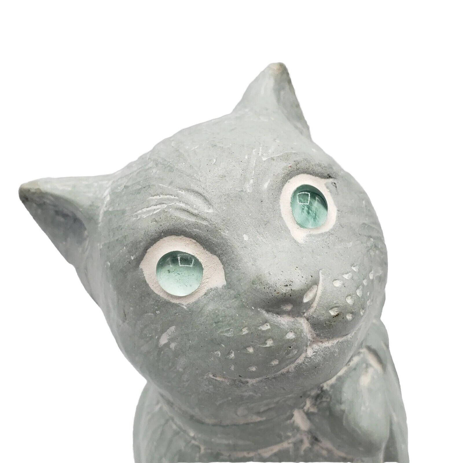 Isabel Bloom Sitting Pretty Cat Kitty Cement Sculpture Statue Figure 1999 Signed