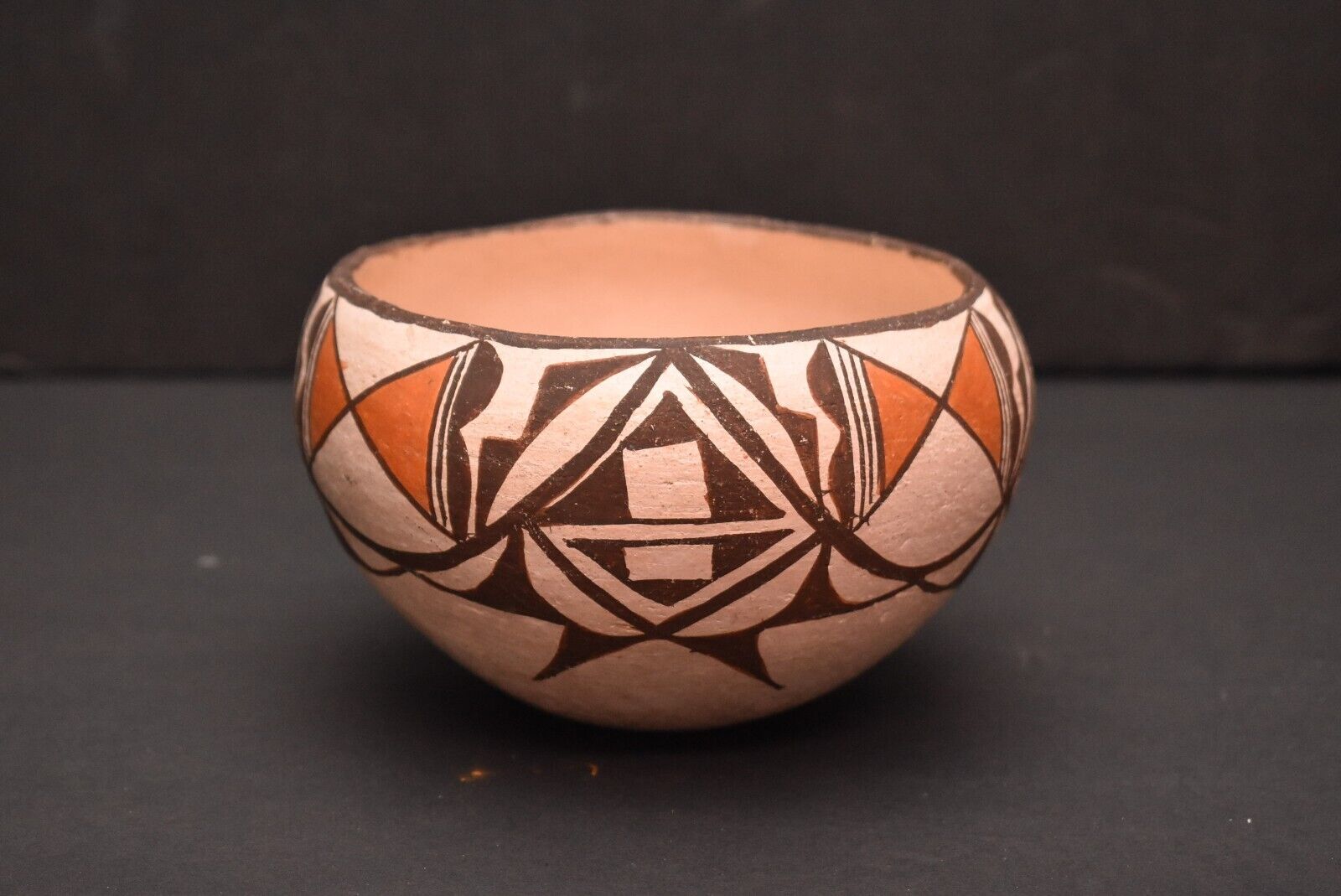 Vintage Pot Acoma Pueblo Chino Jug Vase Southwest Polychrome Native Pottery 6