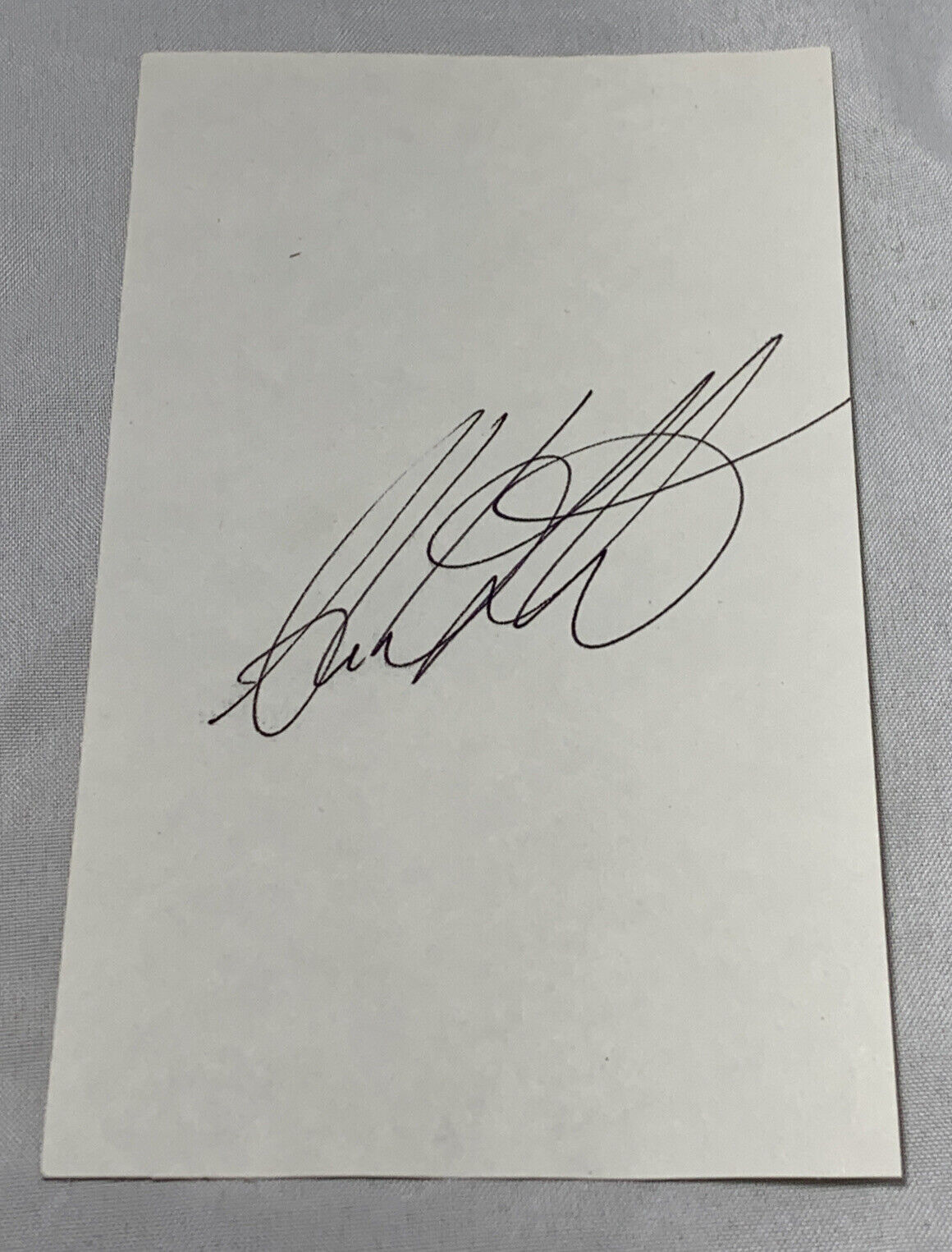 Yes Drummer Alan White Autograph 3x5 Card In Person Late 1980\'s