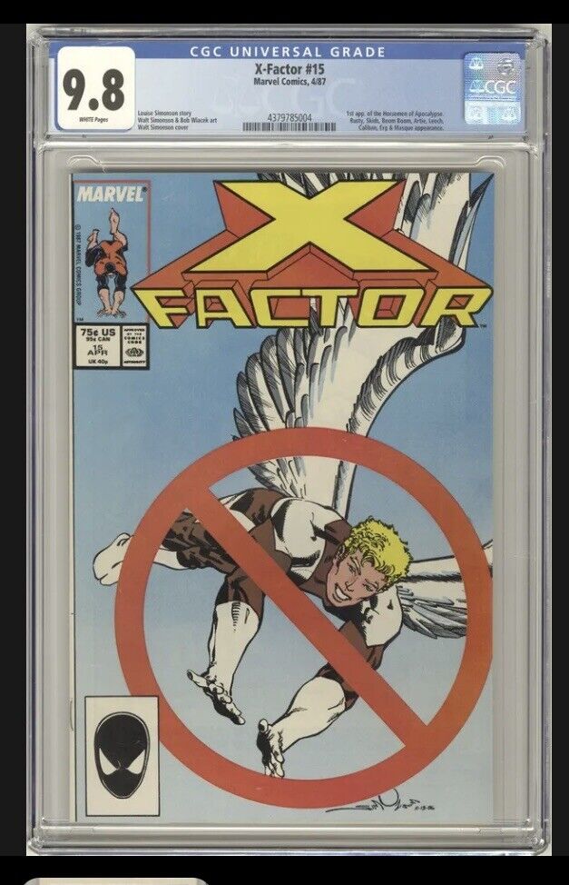 X-Factor #15 CGC 9.8 NM/MT Key 1st App Horsemen of Apocalypse, Marvel 1987