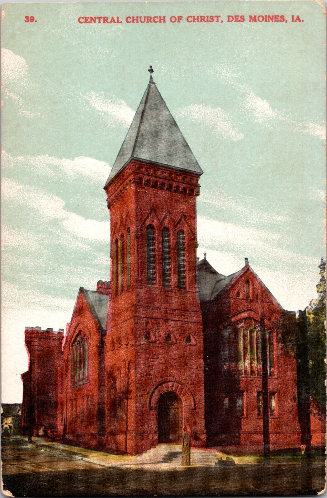Des Moines Iowa Central Church of Christ Gothic Architecture Christian Religion