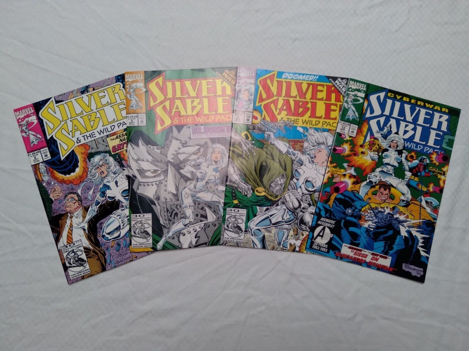 Silver Sable & Wild Pack 2 4 5 12  Marvel LOT#380