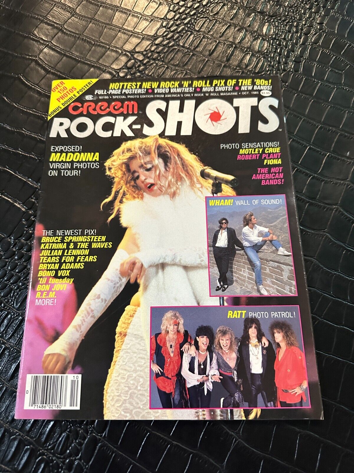 OCTOBER 1985 CREAM ROCK SHOTS music magazine MADONNA - WHAM - RATT