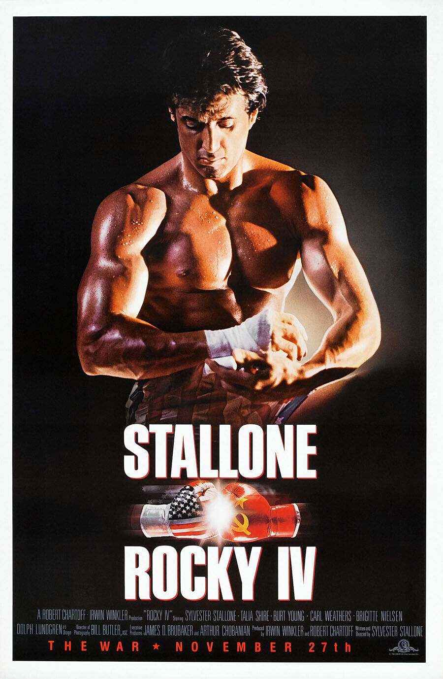 ROCKY IV MOVIE POSTER 1 Sheet RARE ORIGINAL ROLLED 27x41 SYLVESTER STALLONE