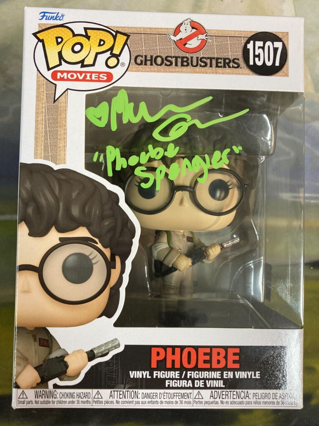 NEW Autographed W/ COA Funko Pop  Ghostbusters Phoebe McKenna Grace