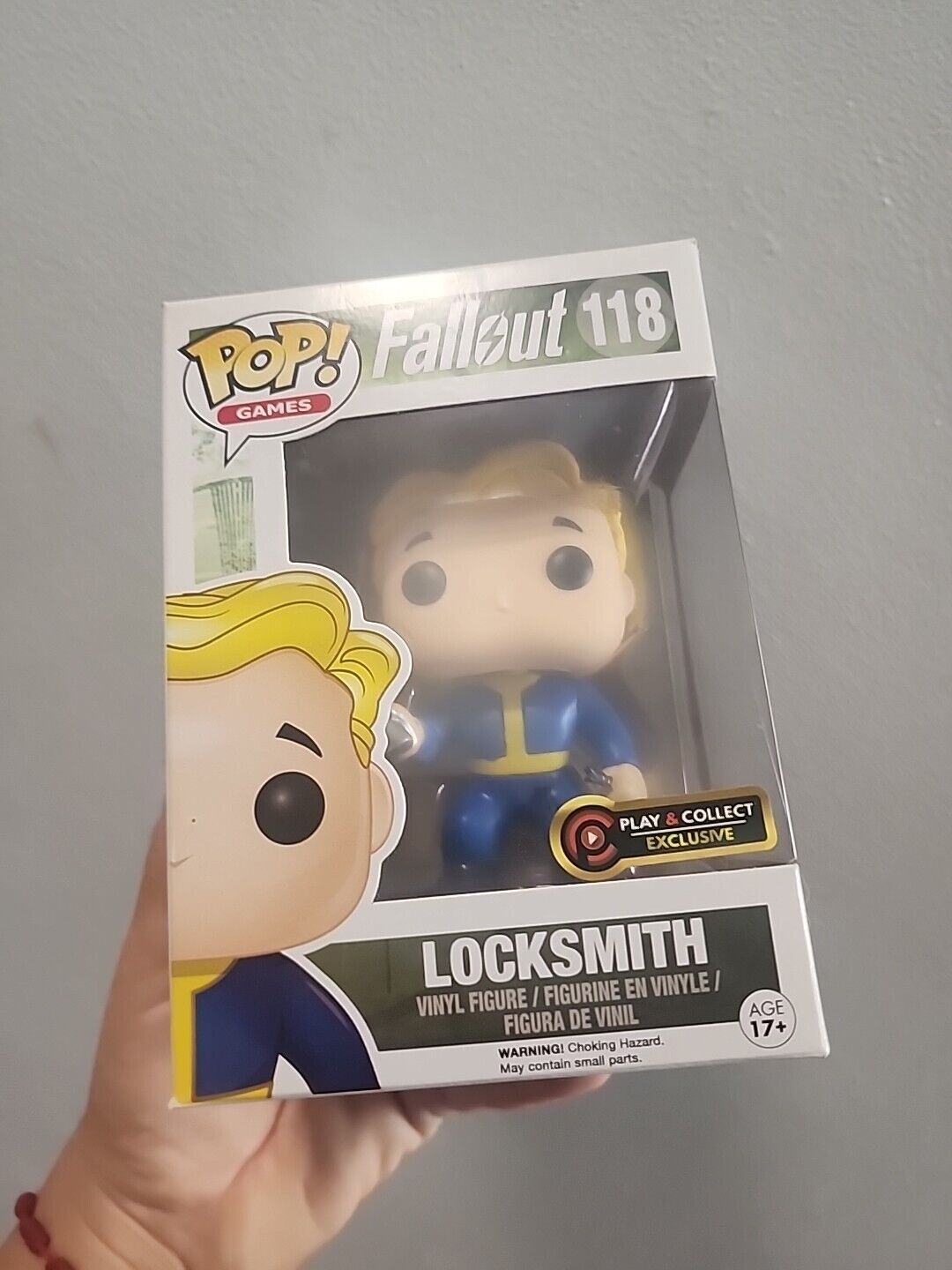 Rare Funko Pop Fallout #118 Locksmith Vault Boy Play & Collect Exclusive 