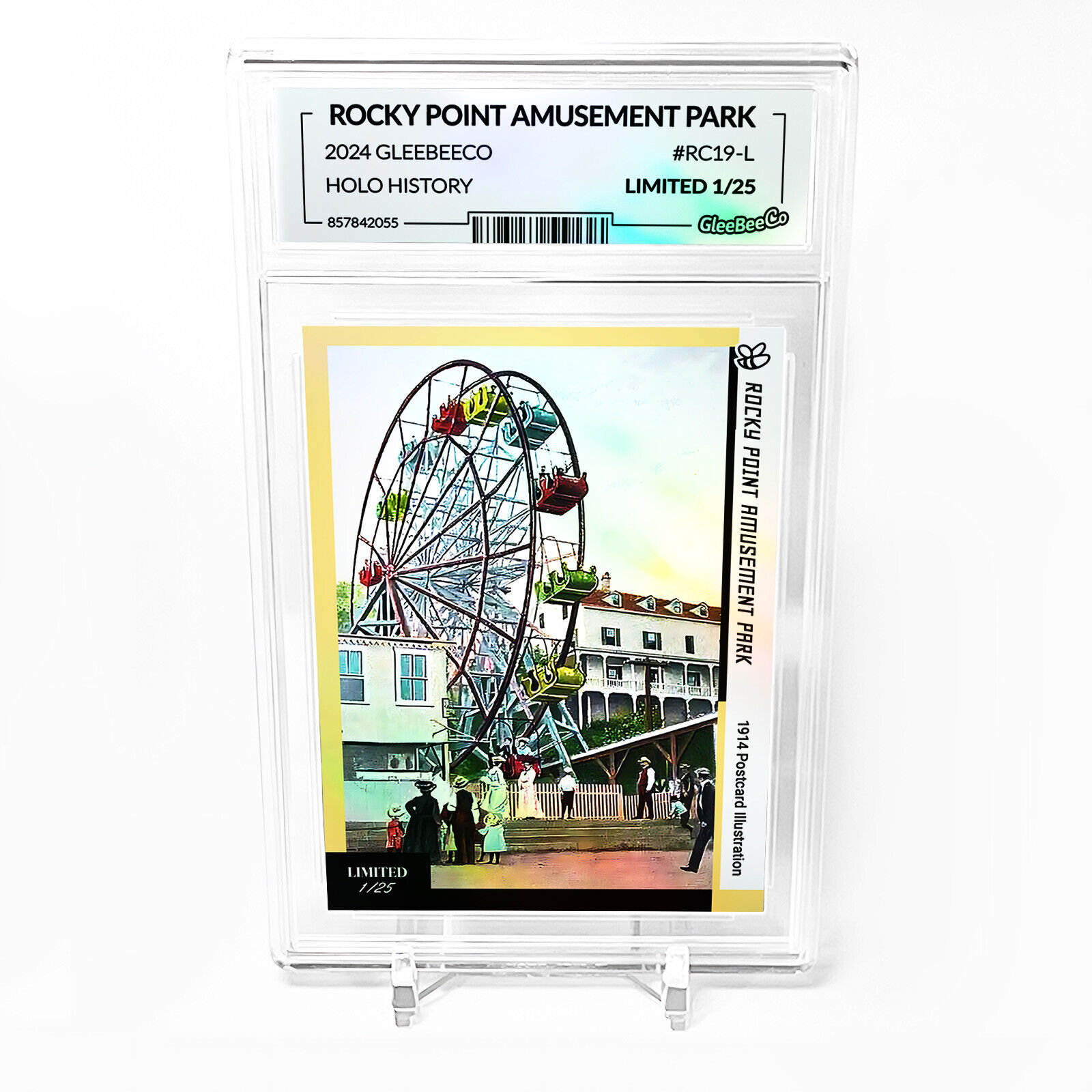 ROCKY POINT AMUSEMENT PARK Holographic Card GleeBeeCo #RC19-L LIMITED to /25