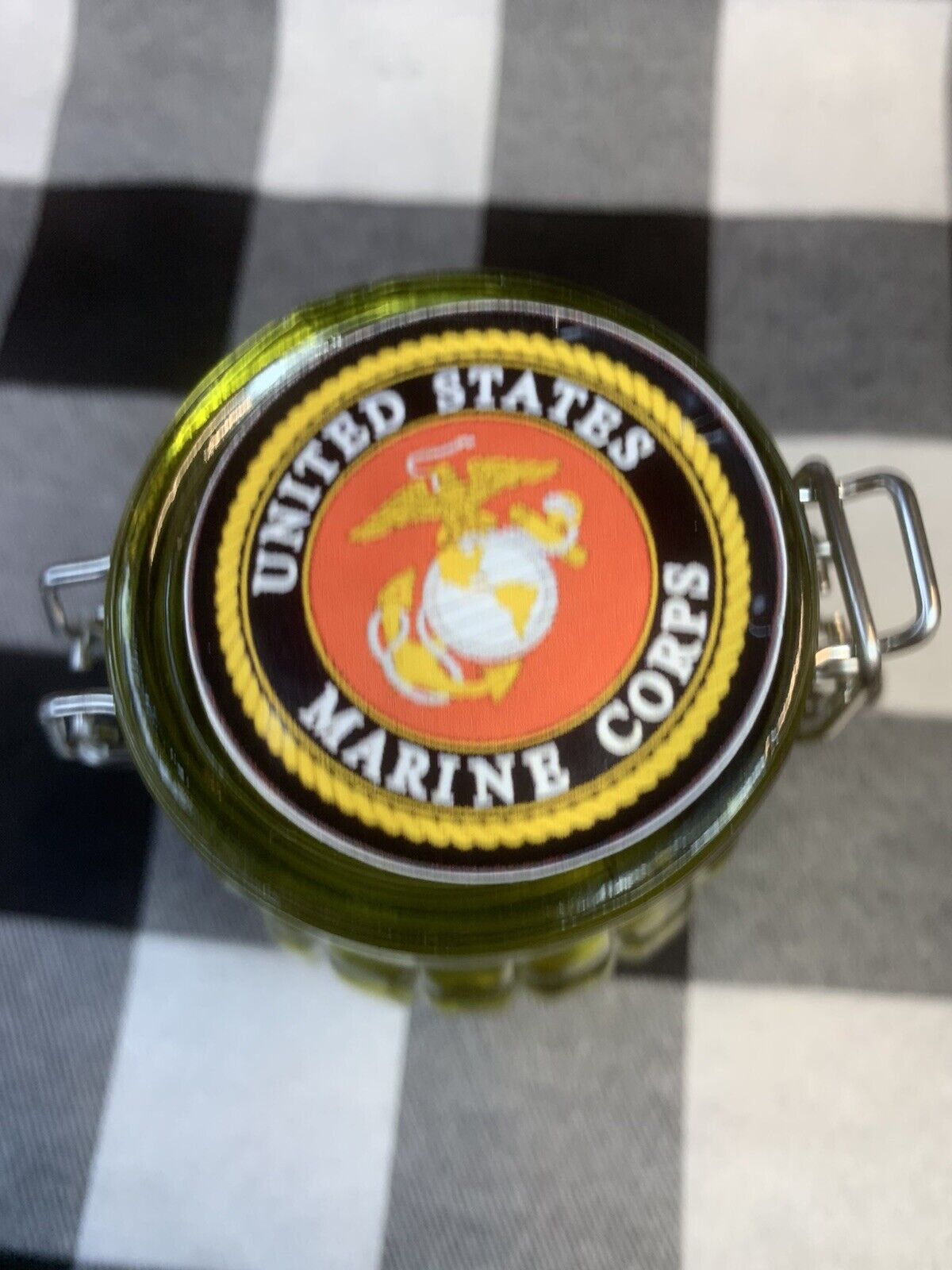 United States Marine Corps Memorabilia Heavy Glass Hand Grenade￼