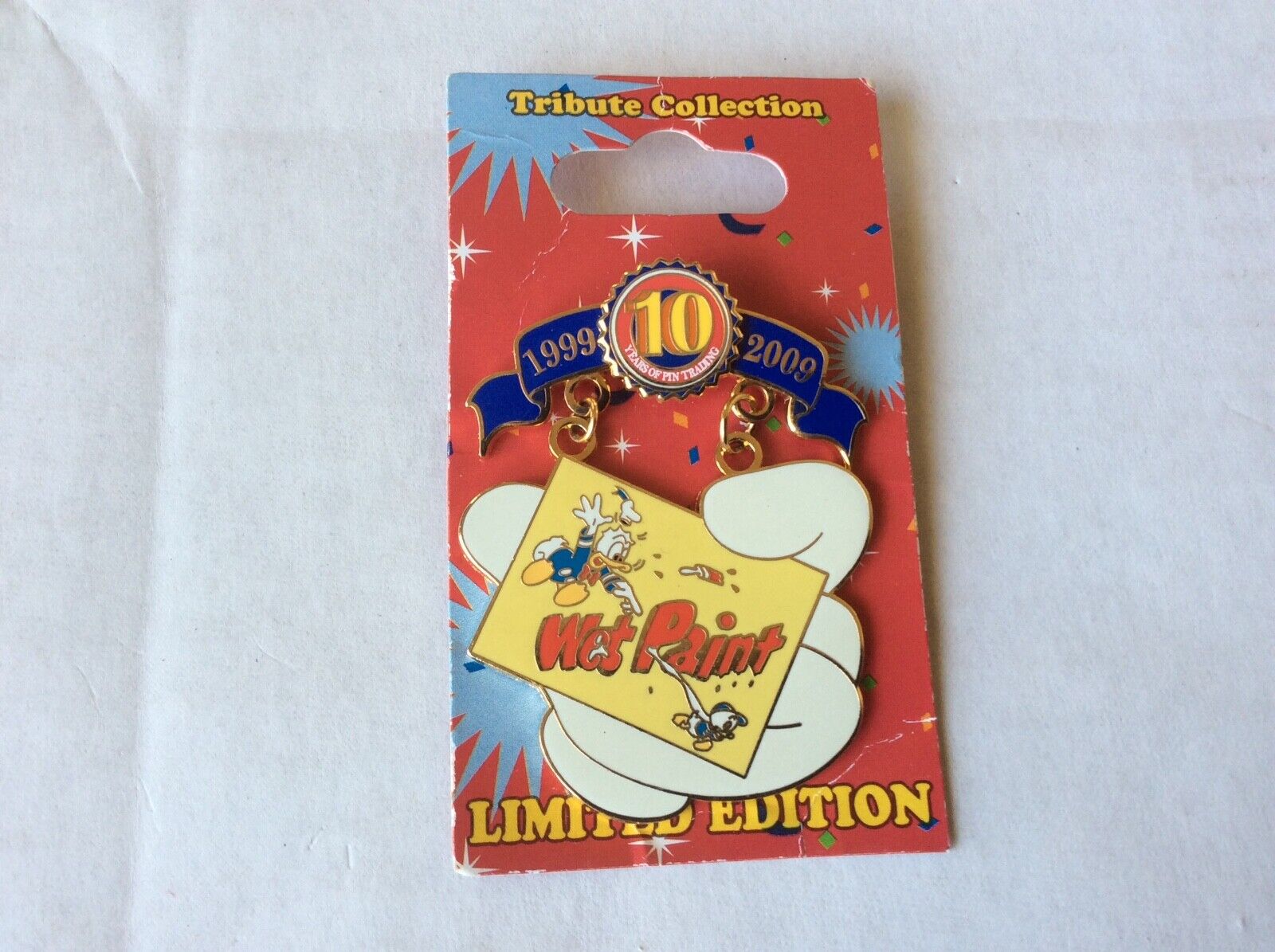 2010 Disney Tribute Collection Donald Duck Wet Paint 10 Years of Trading LE 1000