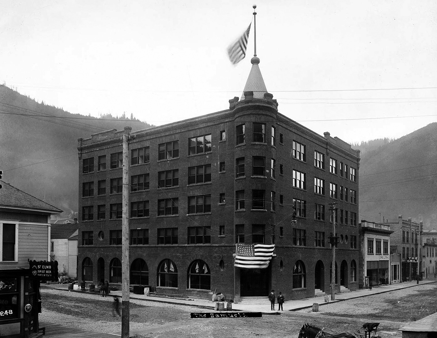 1908 Samuel\'s Hotel, Wallace, Idaho Old Photo 8.5\