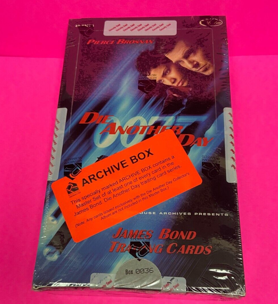 1962-2002 James Bond Materials Trading Card Sealed Wax Box MINT ARCHIVE BOX 0036
