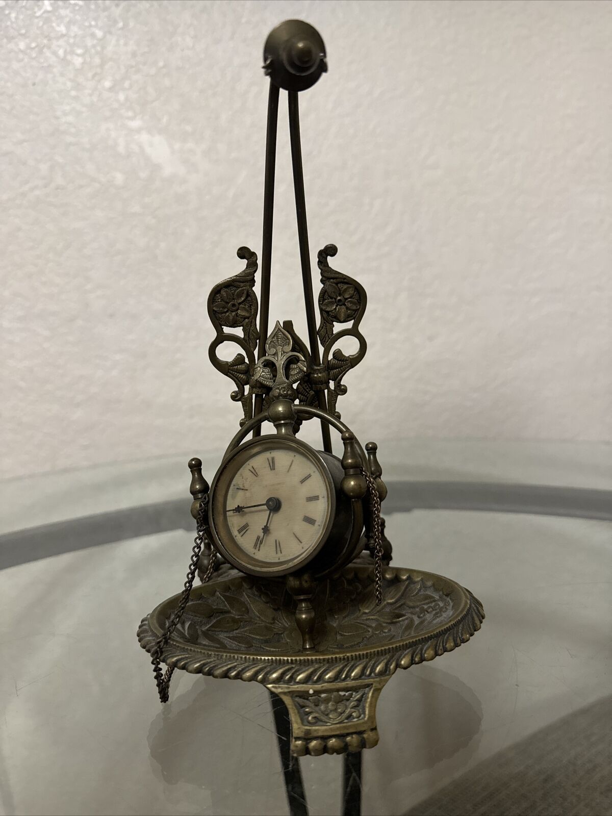 Trade Mark Parker Windup Brass Clock 44967 Patented Nov. 28, 1876.