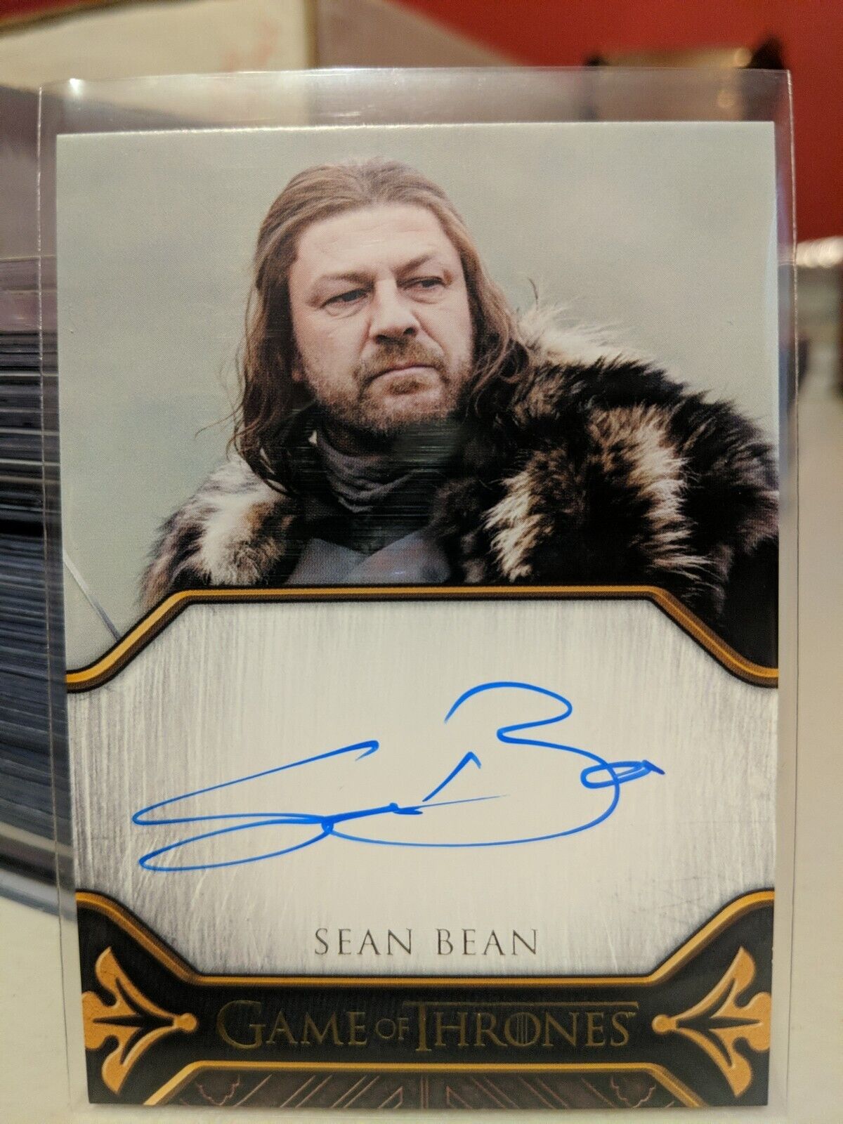 Game Of Thrones Art & Images Sean Bean Autograph as Eddard Stark Legacy SCARCE 