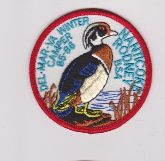 Del-Mar-Va winter camper patch 1985-1986 Wood Duck