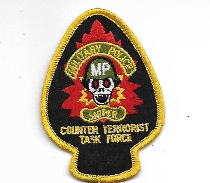 ARMY MILITARY POLICE SNIPER COUNTER TERRORIST TASK FORCE EMBROIDERED MP  PATCH