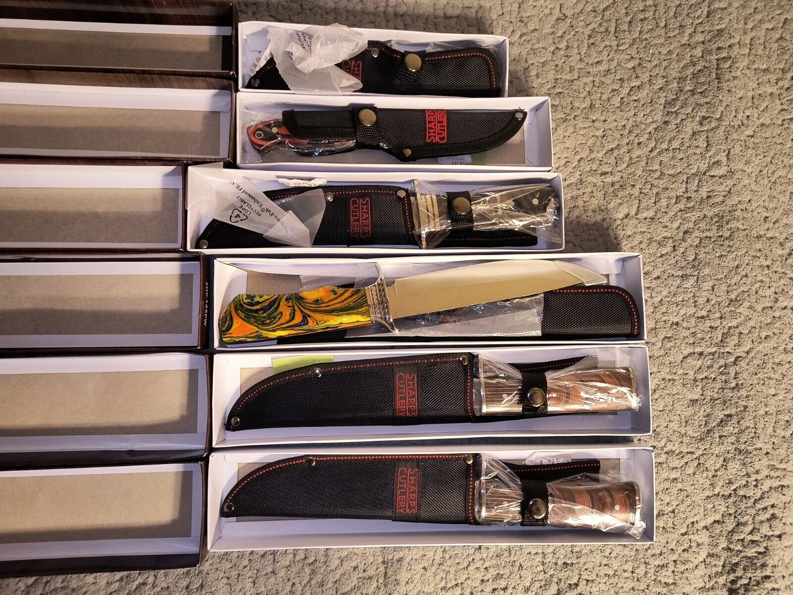 Sharps Cutlery Knives Lot Of 6 New In Box