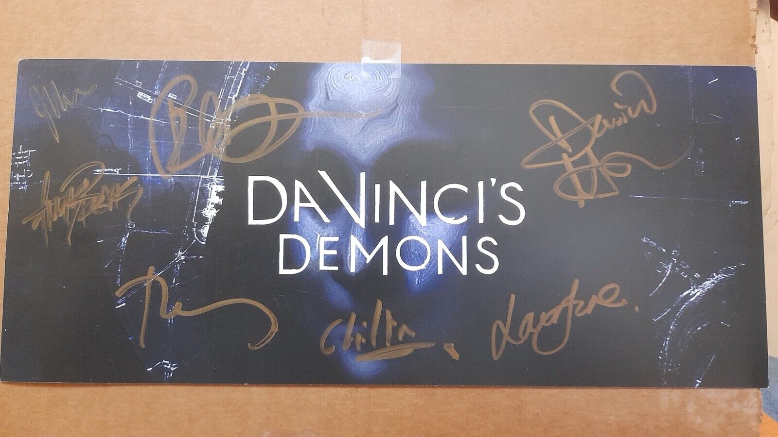DAVINCI DEMONS poster signed by cast.