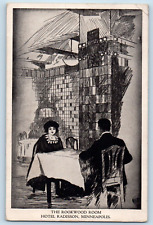 Minneapolis Minnesota Postcard Rockwood Room Hotel Radisson 1920 Vintage Antique picture