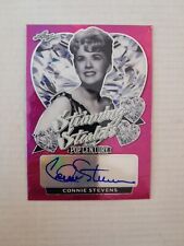 Connie Stevens /15 Pink Stunning Starlets Autograph Card 2021 Leaf Pop Century picture